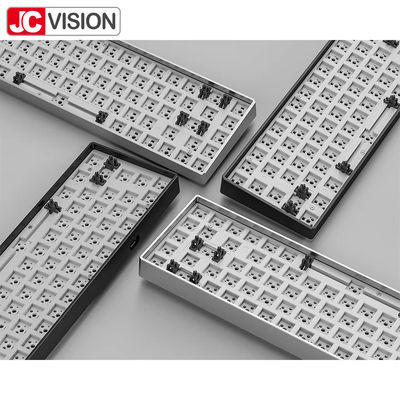 El equipo mecánico modificado para requisitos particulares RGB LED de la caja del teclado de las llaves del aluminio 68 del estilo hizo excursionismo