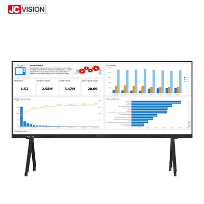JCVISION tablero elegante Android 11 Whiteboard interactivo del tacto infrarrojo de 105 pulgadas