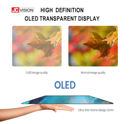 Jcvision 55 Inch Touch Digital Signage Transparente Oled Sistema Android para Windows