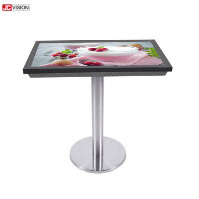Tabla elegante capacitiva interactiva de la pantalla táctil 4k, mesa de centro impermeable interior