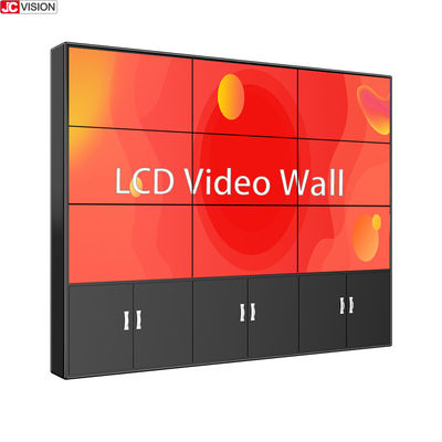 JCVISION pared video vertical comercial Digital de 55 pulgadas que hace publicidad de las pantallas LCD