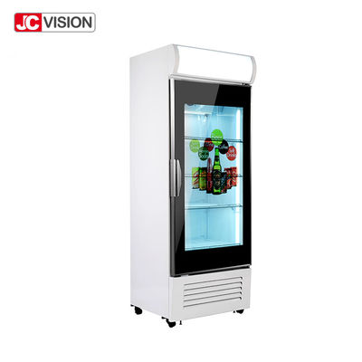 JCVISION puerta estirada 42 pulgadas Digital del refrigerador de la exhibición del LCD de la barra que hace publicidad del monitor