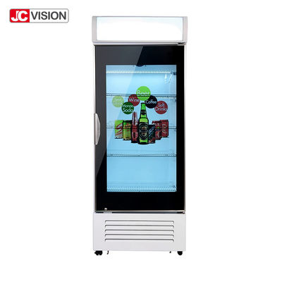 JCVISION puerta estirada 42 pulgadas Digital del refrigerador de la exhibición del LCD de la barra que hace publicidad del monitor