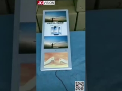 JCVISION L forma de 10,1 pulgadas pantalla de publicidad Android Tablet Quiosco de comentarios