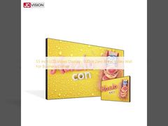 Display de 55 pulgadas de LCD, 500 nit de pared de video sin bisel para el centro de negocios.