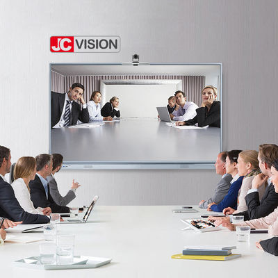 La pantalla plana interactiva de la pulgada JCHUB de JCVISION 75 con los 20 puntos negros/del color plata del IR toca para la educación/usar de la conferencia