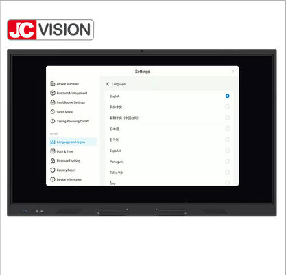 Exhibición interactiva de Univercity Smart Whiteboard LCD 20 puntos de la pantalla táctil infrarroja