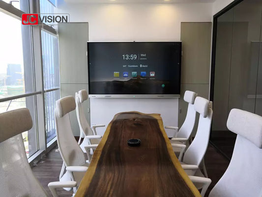 JCVISION Classroom Meeting Touch Screen Interactive Whiteboard Finger Pen con PC OPS
