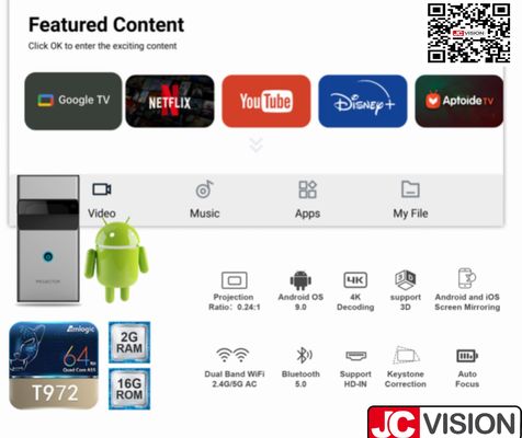 JCVision DLP Ultra Proyector de tiro corto 1080p Especificados Adobe Acrobat Pro DC