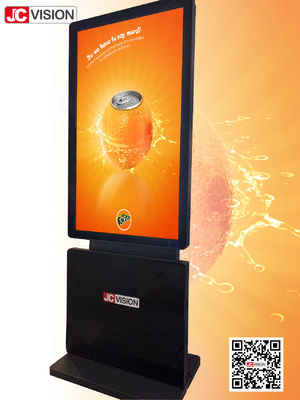 JCVISION Android 128GB Digital Signage Display Diseño colgante de soporte de piso y techo