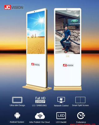 Android/Windows OS 65 pulgadas de pieza blanca digital para mostrar 4k- 7/24 D/H