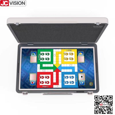JCVISION 27" maletín monitor pantalla táctil Android 12 Sistema maleta de pantalla inteligente
