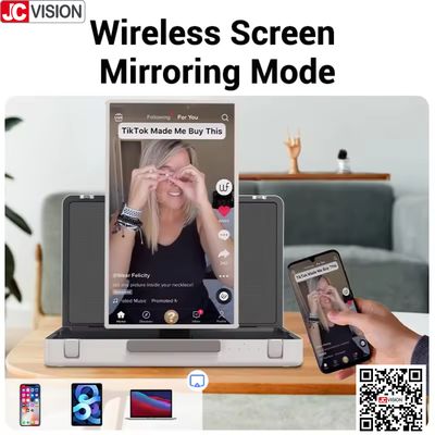 JCVISION 27" maletín monitor pantalla táctil Android 12 Sistema maleta de pantalla inteligente