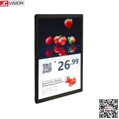 JCVISION 10,1 pulgadas pantalla doble de la etiqueta de precio electrónico del producto, signo digital / pantalla táctil