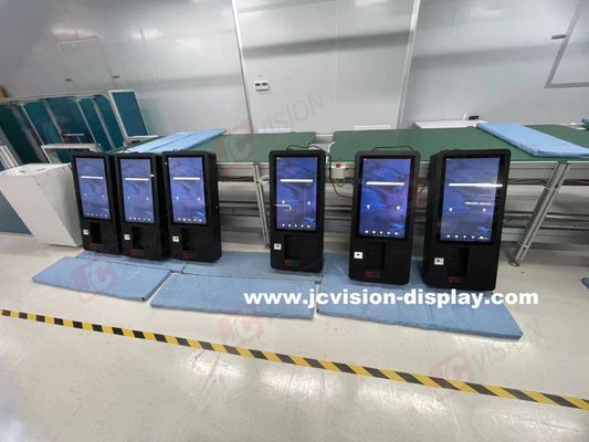 JCVISION 24 pulgadas Quiosco de pago de autoservicio Pantalla táctil Ángulo de visión 178°/178° Adecuado para el entorno 0C50C