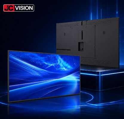 JCVision Pantalla de señalización digital para interiores de 43 pulgadas: retroiluminación E-LED, amplio ángulo de visión, caja de luz de montaje en pared para comercio minorista y hotelería (HD-352C)