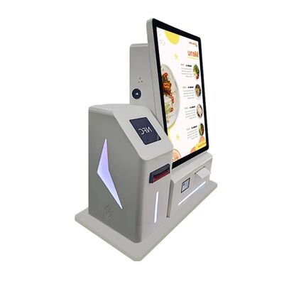 24" LED Decoración Escritorio Android Computadora pantalla táctil Quiosco de pago con recogida de efectivo