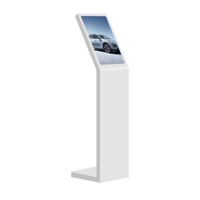 Quiosco de información interactivo digital de autoservicio de 18.5 y 21.5 pulgadas, tipo L, pantalla vertical, quiosco con pantalla táctil, blanco