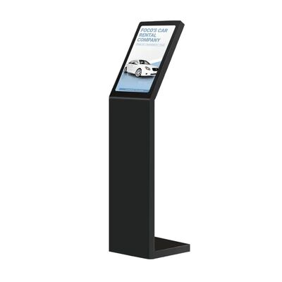 Quiosco de información interactivo digital de autoservicio de 18.5 y 21.5 pulgadas, tipo L, pantalla vertical, quiosco con pantalla táctil, blanco