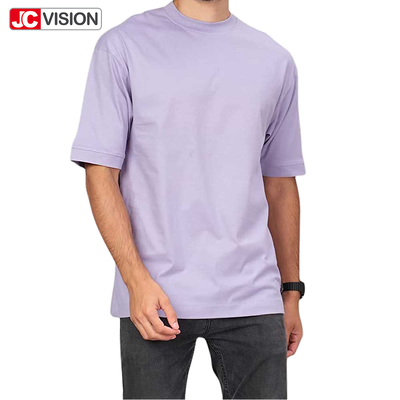JCVISION camiseta para ropa masculina camisetas masculinas 100% algodón cuello corto manga sencilla camiseta de verano de gran tamaño