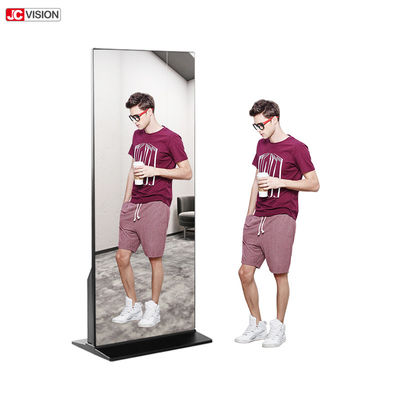 La publicidad elegante del espejo del tacto del soporte de Digitaces LCD defiende 49 55 65inch