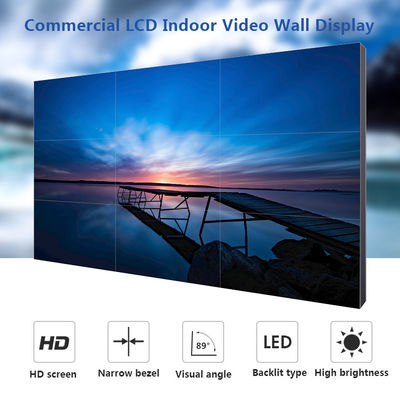 exhibición de pared video de 43 49 55 65Inch LCD que empalma la pantalla video de la pared 4K