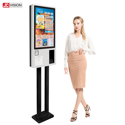 Quioscos de auto-pedido JCVISION 24 pulgadas Quiosco de autoservicio con menús en chino / inglés y manual en inglés