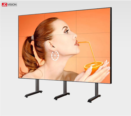 pulgada video los 6.77M Color de la pantalla 500cd/m2 Jcvision 55 de la pared del LCD del bisel de 0.88m m
