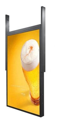 Exhibición de la ventana del lado 49inch LCD del doble del alto brillo para el anuncio publicitario