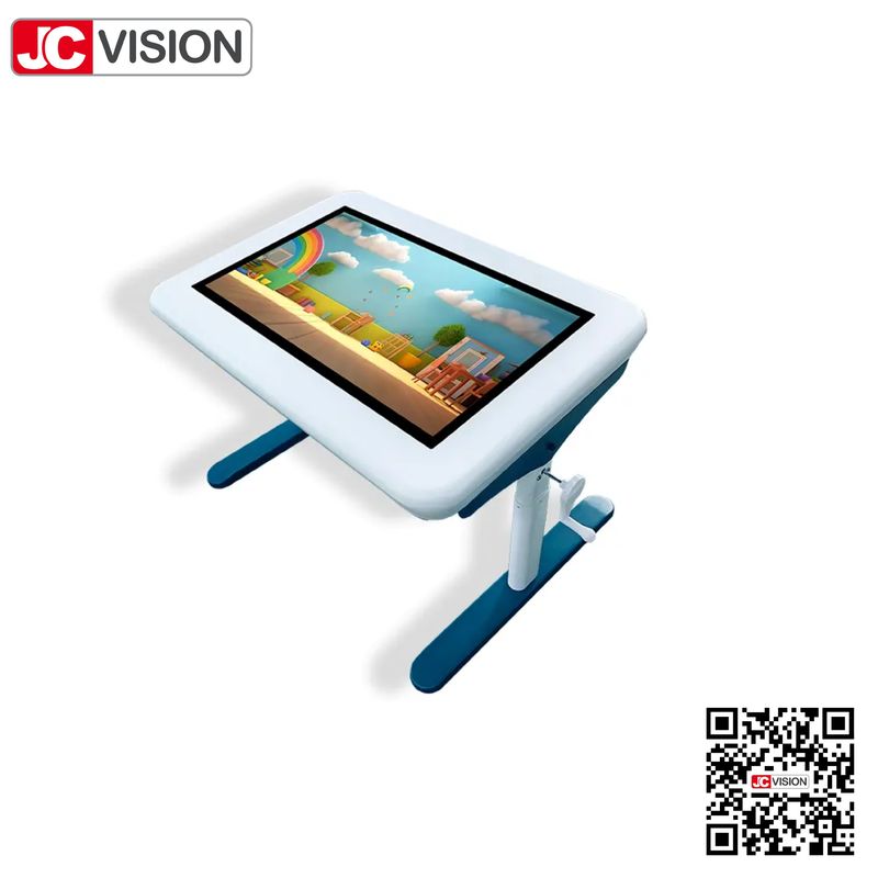 JCVISION Android 32" Pantalla LCD 20 puntos pantalla táctil Educativa Mesa táctil con ajuste de altura
