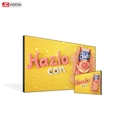 Display de 55 pulgadas de LCD, 500 nit de pared de video sin bisel para el centro de negocios.