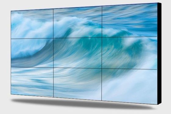 46 bisel video de la pantalla 3.5m m de la pared de la pulgada RS232 500nits LG que hace publicidad de la pared video